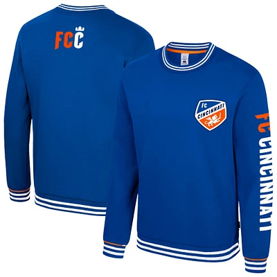 Men's Stadium Essentials Blue FC Cincinnati Half-Time 2-Hit Pullover Sweatshirt