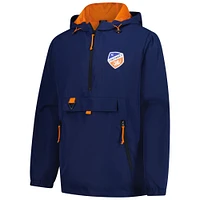 Men's Stadium Essentials Navy FC Cincinnati Compete Quarter-Zip Hoodie Jacket