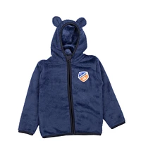 Toddler Sport Design Sweden  Navy FC Cincinnati Tie-Breaker Teddy Full-Zip Hoodie
