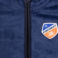 Toddler Sport Design Sweden  Navy FC Cincinnati Tie-Breaker Teddy Full-Zip Hoodie