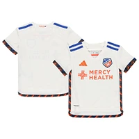 Maillot adidas FC Cincinnati 2024 AEROREADY Team blanc pour tout-petit