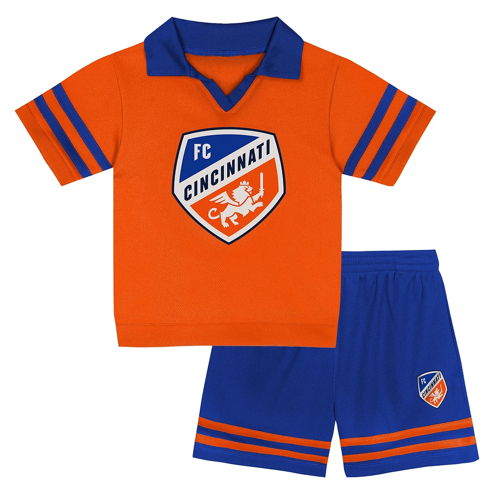 Toddler Orange FC Cincinnati Charming Dude Top & Short Set