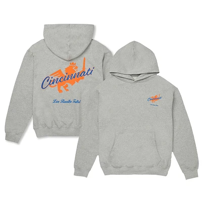 Sweat à capuche unisexe Live Breathe Futbol Gris FC Cincinnati