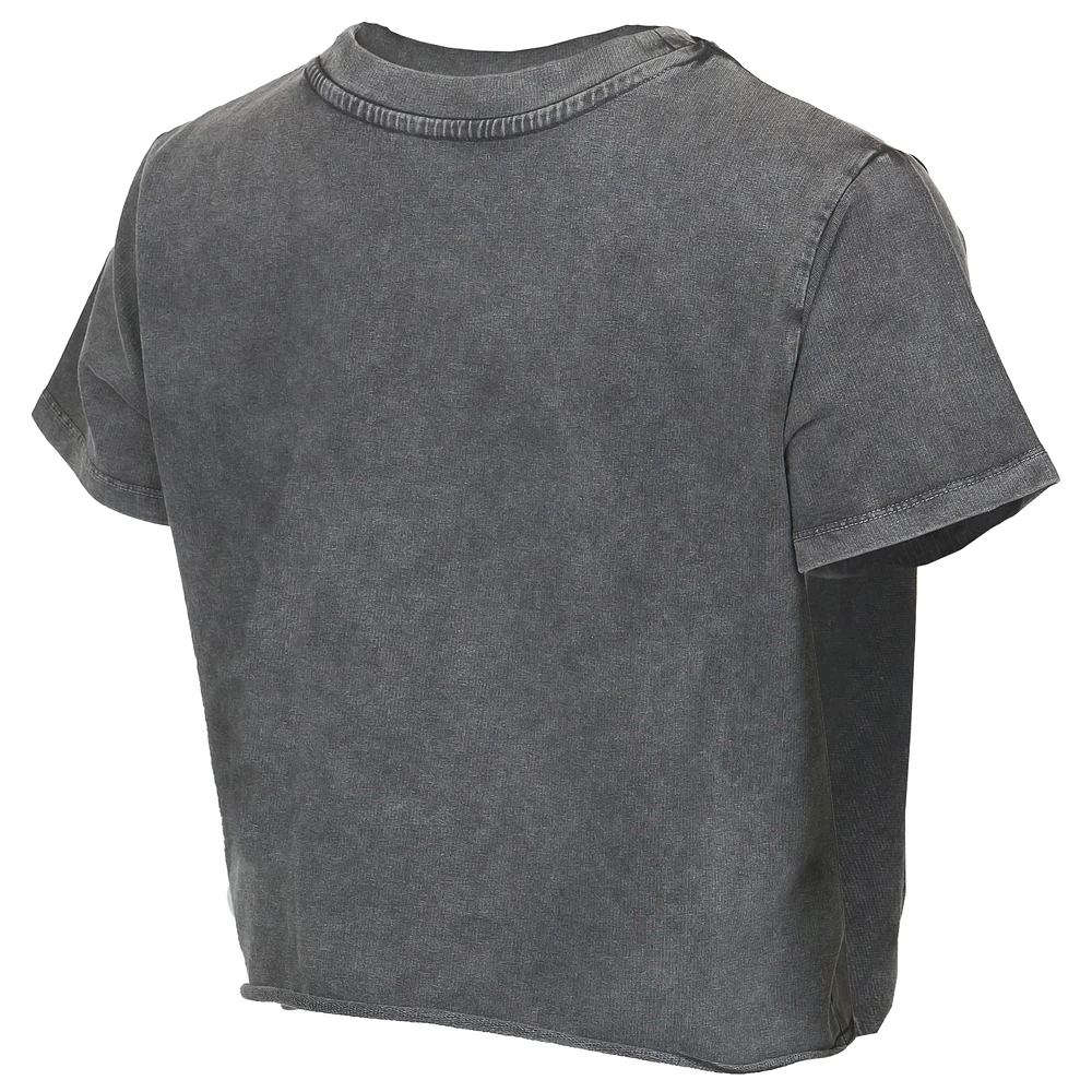 Women's Concepts Sport  Charcoal FC Cincinnati Distressed Market Cropped T-Shirt