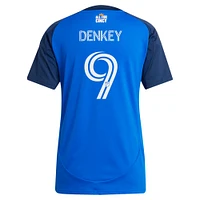 Maillot de joueur réplique orange et bleu adidas Kévin Denkey Blue FC Cincinnati 2025 pour femme