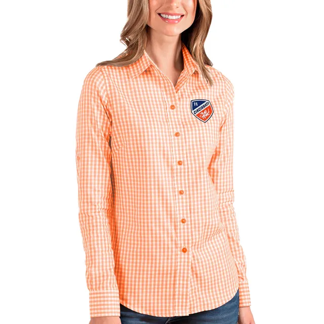 Antigua Atlanta Braves Women's Long Sleeve Dress Shirt