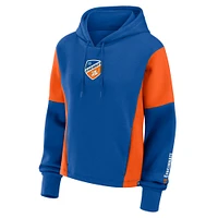 Women's Fanatics Blue FC Cincinnati Oversized Legacy Goalkeeper Pullover Hoodie