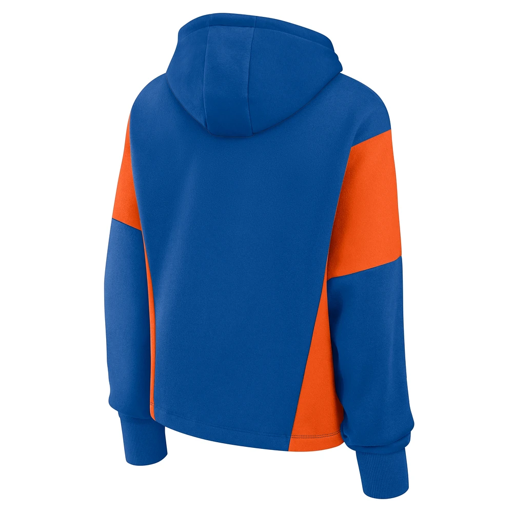 Women's Fanatics Blue FC Cincinnati Oversized Legacy Goalkeeper Pullover Hoodie