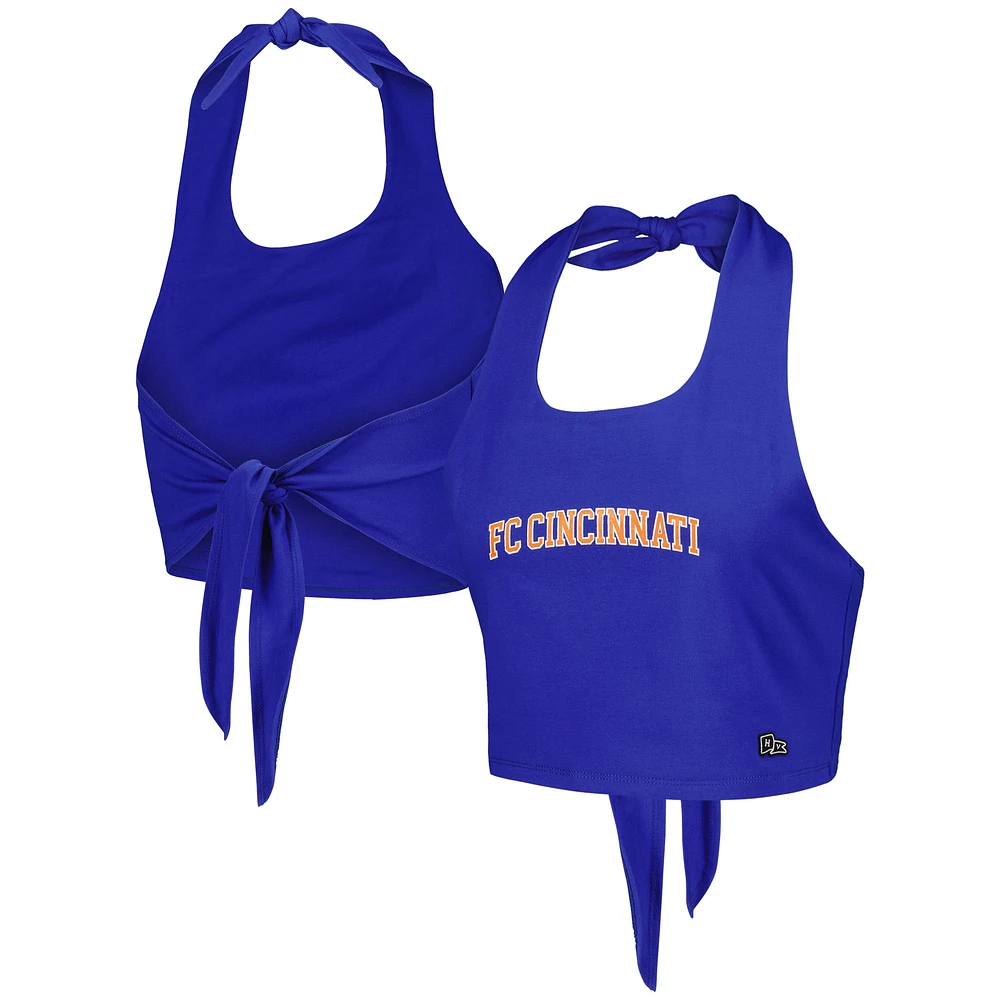 Women's Hype and Vice Blue FC Cincinnati Tailgate Halter Cropped Top