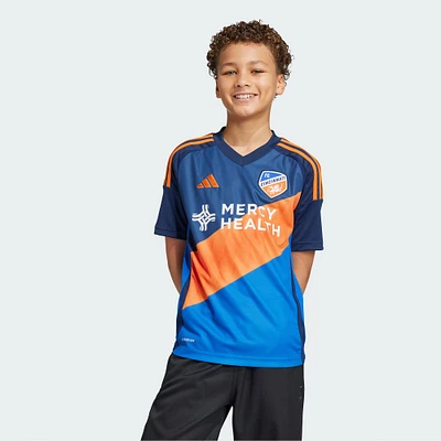 Youth adidas  Blue FC Cincinnati 2025 Orange and Legacy Kit Replica Jersey