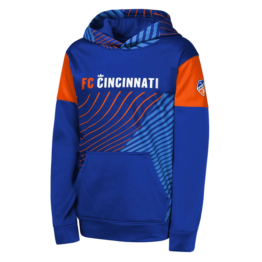 Youth Blue FC Cincinnati Unbeatable Pullover Hoodie
