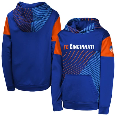 Youth Blue FC Cincinnati Unbeatable Pullover Hoodie
