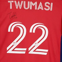 Ema Twumasi FC Dallas Autographed Match-Used #22 Red Jersey from the 2023 MLS Season