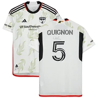 Facundo Quignón FC Dallas Autographed Match-Used #5 White Jersey from the 2023 MLS Season