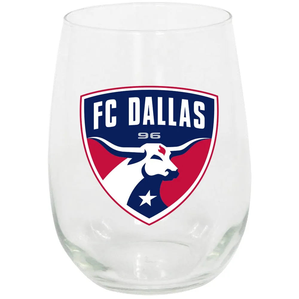 FC Dallas 15 oz. Verre à vin sans pied