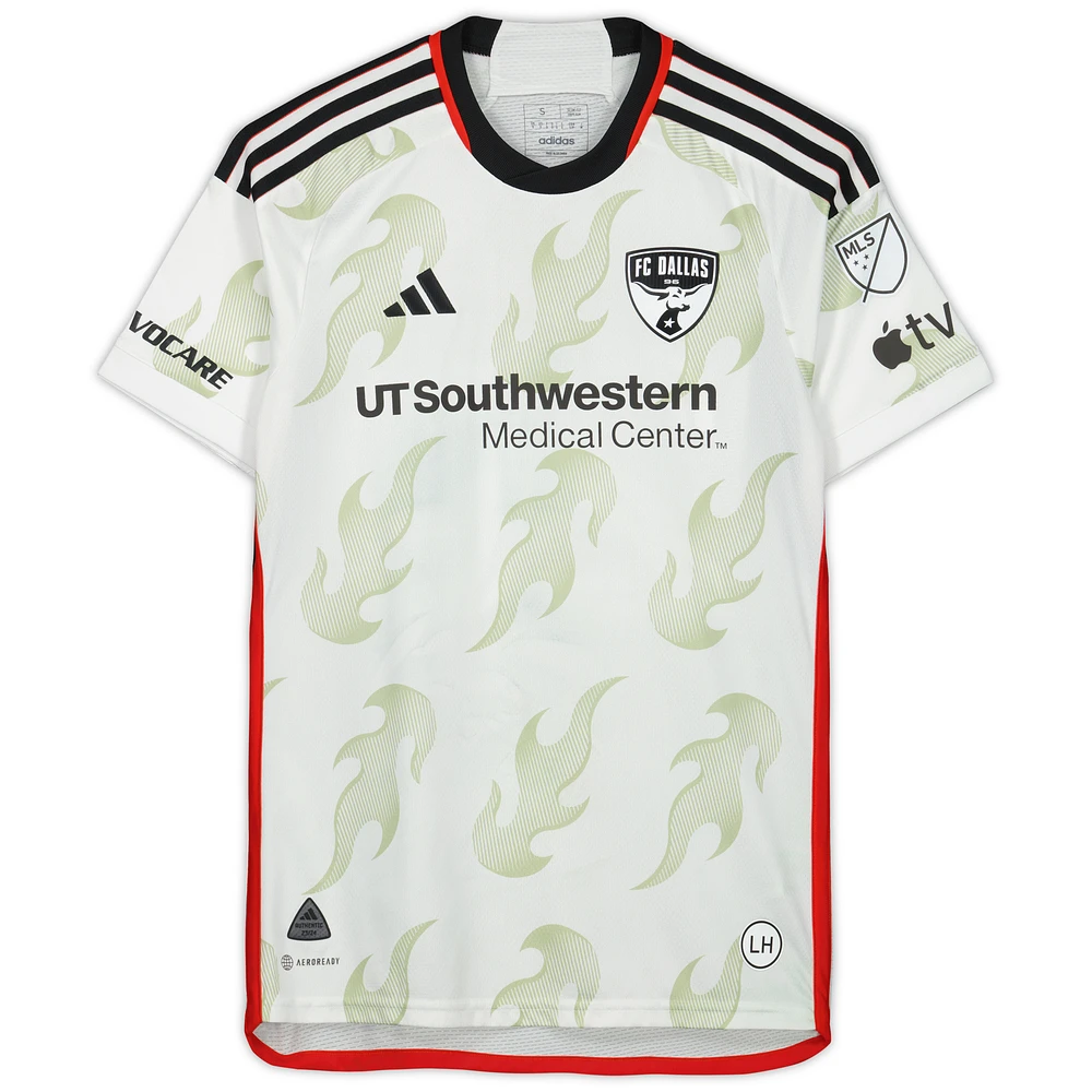 Jáder Obrian FC Dallas Autographed Match-Used #8 White Jersey from the 2023 MLS Season