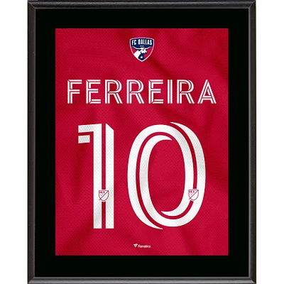 Jesus Ferreira FC Dallas 10.5" x 13" Crescendo Jersey Style Number 10 Sublimated Plaque