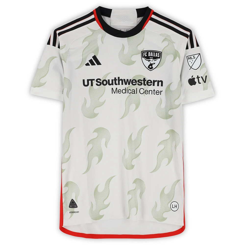 Jesus Ferreira FC Dallas Autographed Match-Used #10 White adidas Jersey from the 2024 MLS Season - Size M