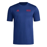 T-shirt cache-cœur adidas bleu FC Dallas Local pour homme