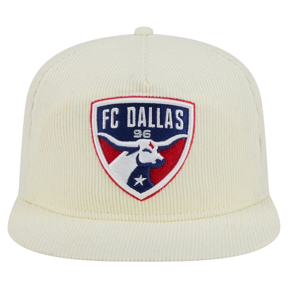 Men's New Era  Cream FC Dallas 2025 Kickoff Snapback Golfer Hat