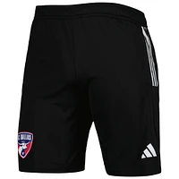 Short d'entraînement adidas FC Dallas 2023 On-Field AEROREADY noir pour homme