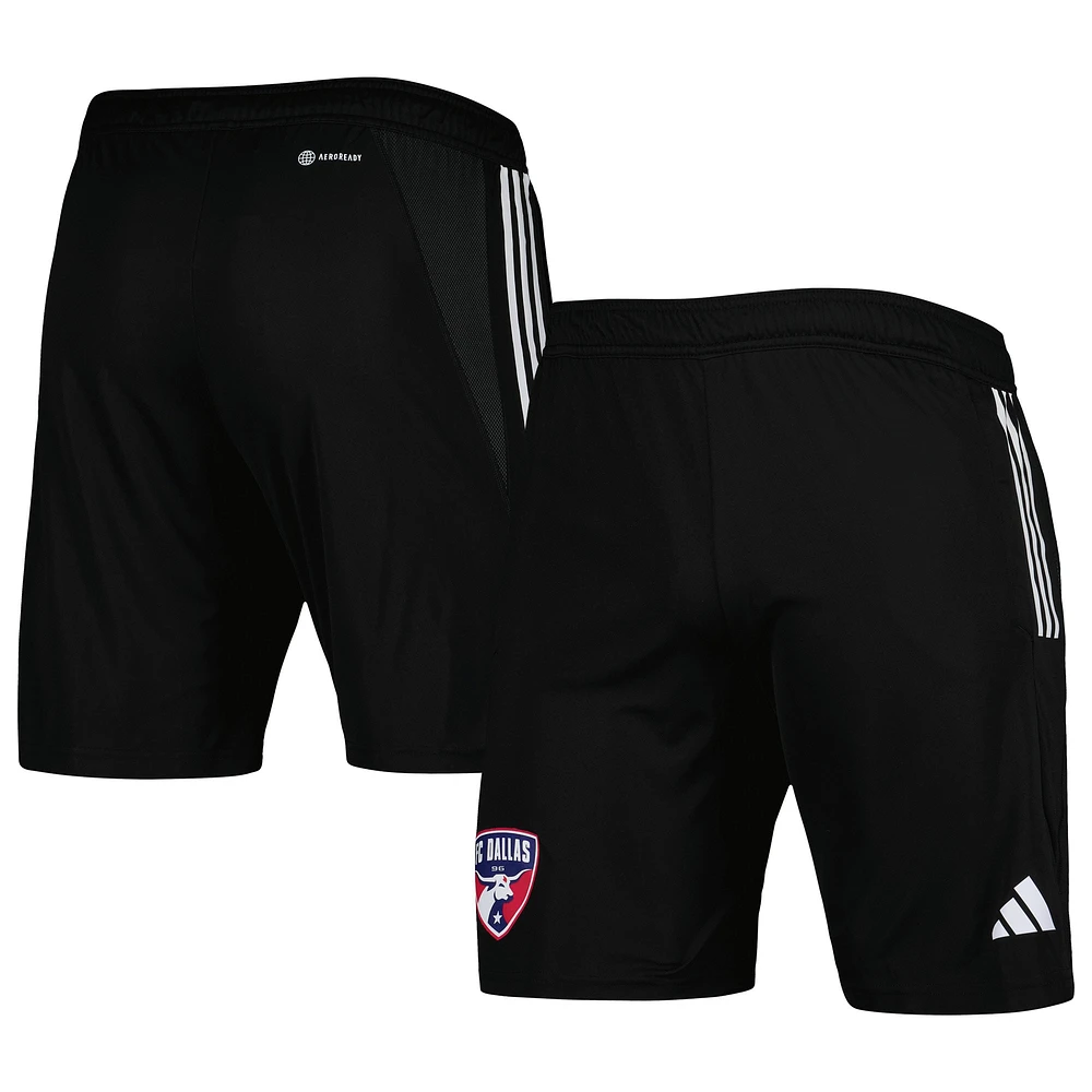 Short d'entraînement adidas FC Dallas 2023 On-Field AEROREADY noir pour homme