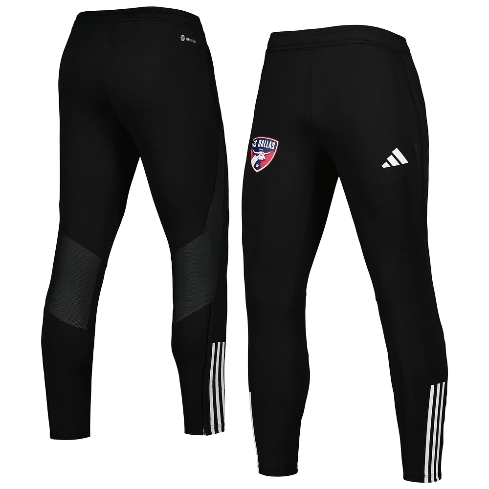 Pantalon d'entraînement Adidas FC Dallas 2023 On-Field Team Crest AEROREADY noir pour homme