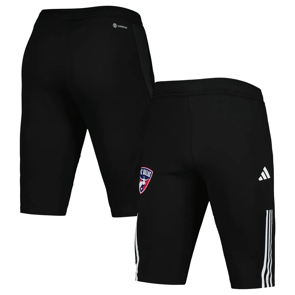 Men's adidas Black FC Dallas 2023 On-Field Training AEROREADY Half Pants