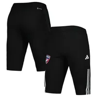 Men's adidas Black FC Dallas 2023 On-Field Training AEROREADY Half Pants