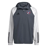 Men's adidas Gray FC Dallas 2024 All-Weather Full-Zip Jacket