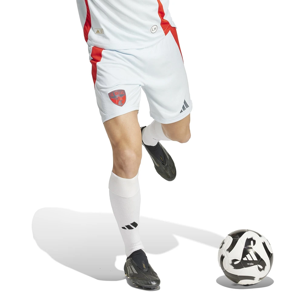 Men's adidas  Light Blue FC Dallas Away 2025 The Inferno Kit Authentic Shorts