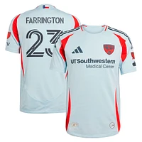 Men's adidas Logan Farrington Light Blue FC Dallas 2025 The Inferno Kit Authentic Player Jersey