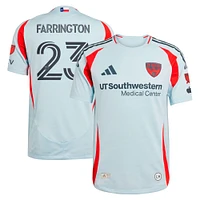 Men's adidas Logan Farrington Light Blue FC Dallas 2025 The Inferno Kit Authentic Player Jersey