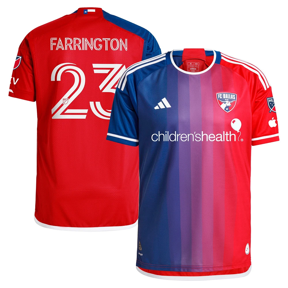 Maillot de joueur authentique adidas Logan Farrington Navy FC Dallas 2024 After Burner pour homme