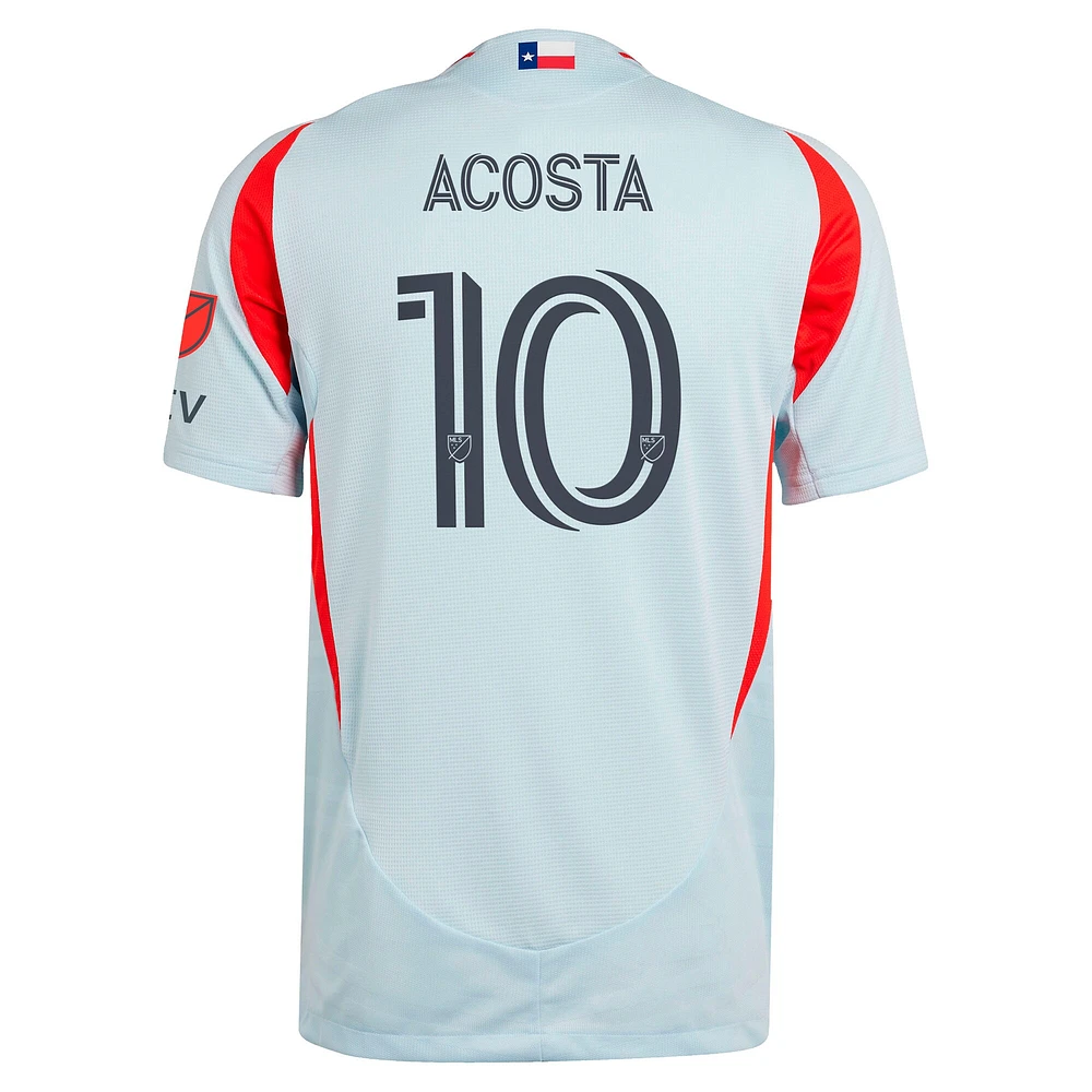 Men's adidas Luciano Acosta Light Blue FC Dallas 2025 The Inferno Kit Authentic Player Jersey