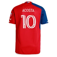 Maillot de joueur authentique adidas Luciano Acosta bleu marine FC Dallas 2024 After Burner pour homme