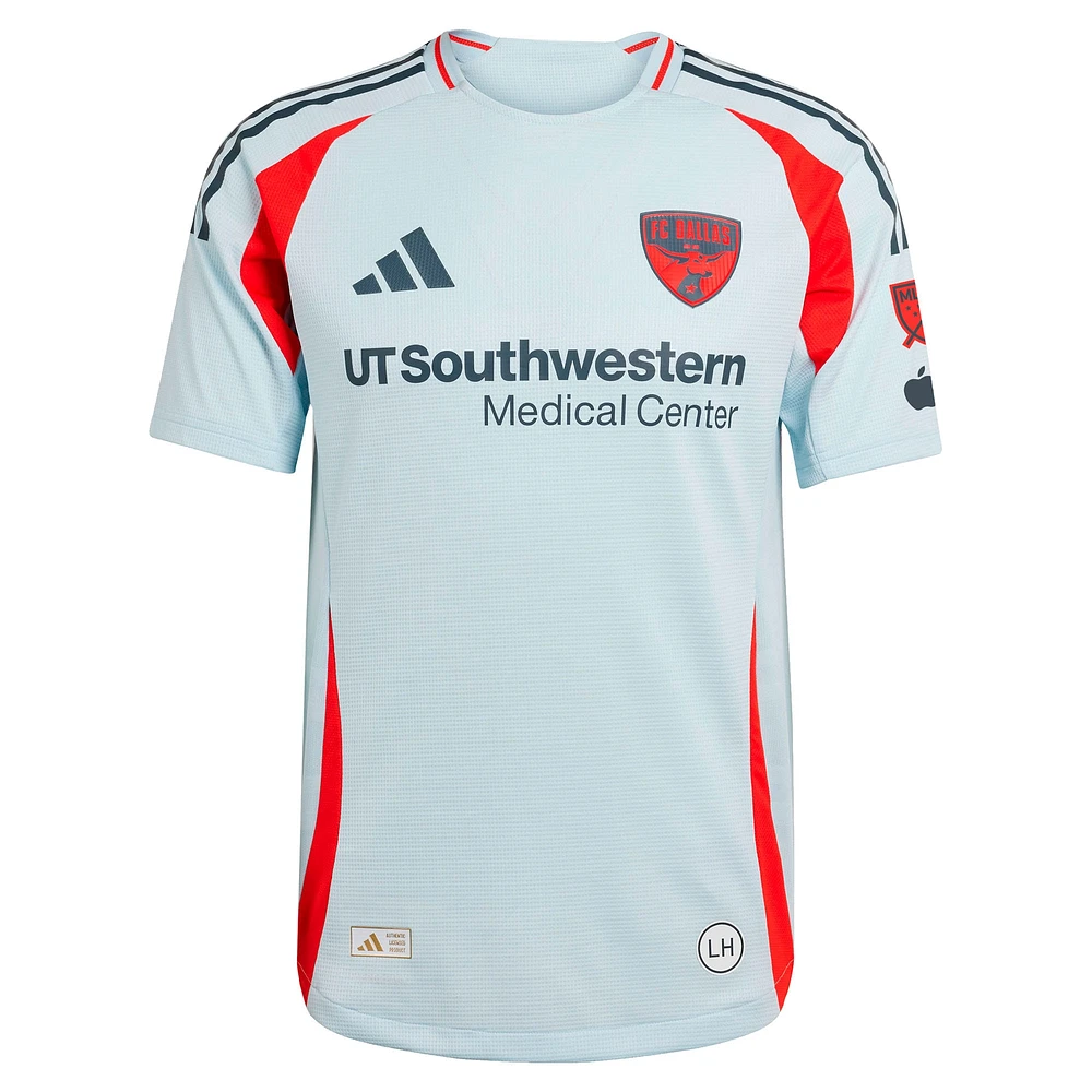 Men's adidas Marco Farfan Light Blue FC Dallas 2025 The Inferno Kit Authentic Player Jersey