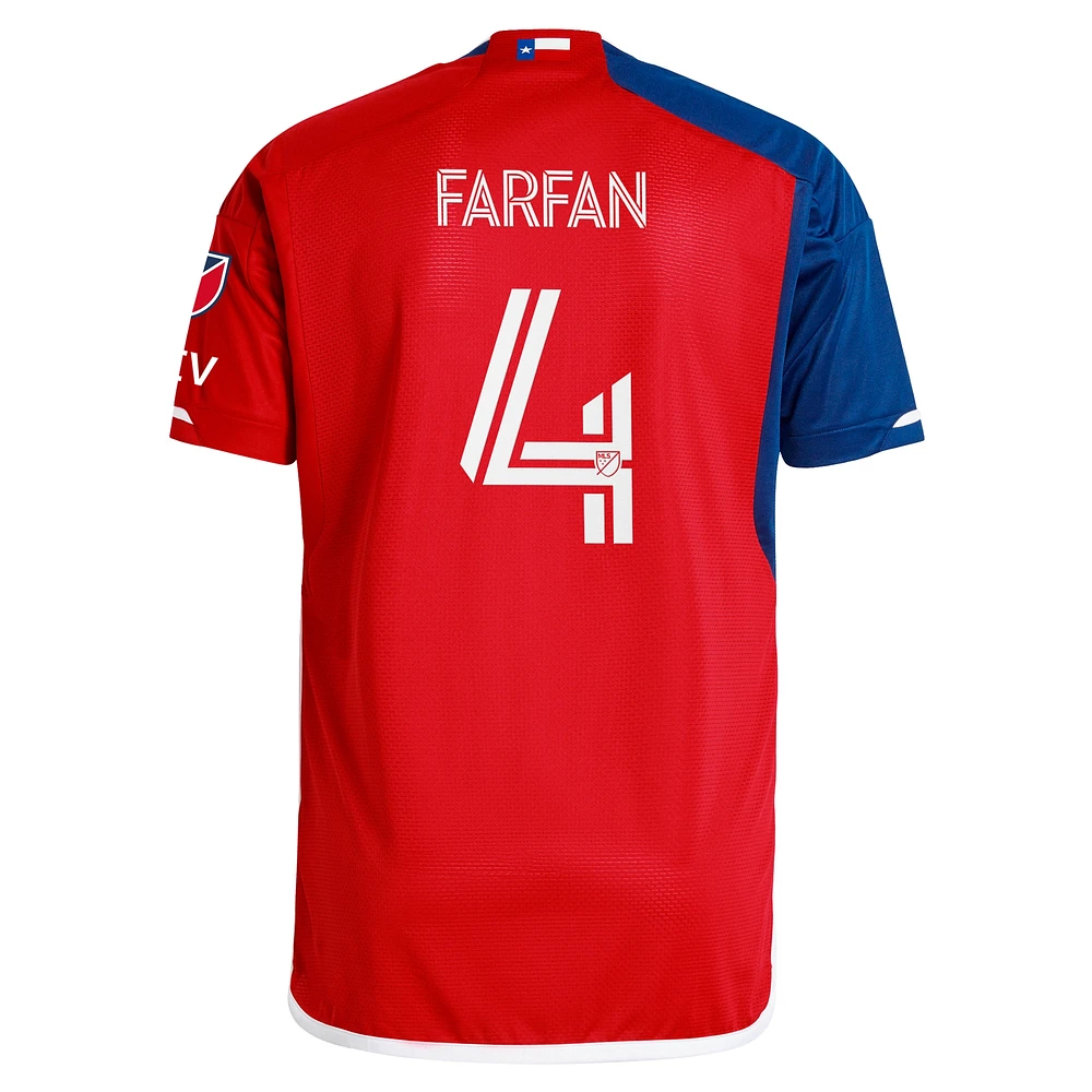 Men's adidas Marco Farfan Navy FC Dallas 2024 After Burner Authentic Player Jersey