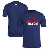 Men's adidas  Navy FC Dallas 2025 Jersey Hook AEROREADY T-Shirt