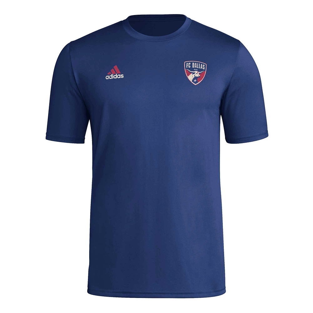 T-shirt adidas bleu marine FC Dallas Local Stoic pour homme