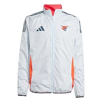 Men's adidas Red/Light Blue FC Dallas 2025 Anthem Reversible Full-Zip Jacket
