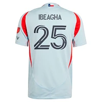Men's adidas Sebastien Ibeagha Light Blue FC Dallas 2025 The Inferno Kit Authentic Player Jersey