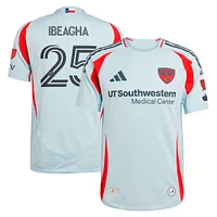 Men's adidas Sebastien Ibeagha Light Blue FC Dallas 2025 The Inferno Kit Authentic Player Jersey