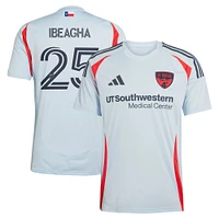 Men's adidas Sebastien Ibeagha Light Blue FC Dallas 2025 The Inferno Kit Replica Player Jersey