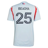 Men's adidas Sebastien Ibeagha Light Blue FC Dallas 2025 The Inferno Kit Replica Player Jersey