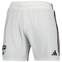 Short adidas FC Dallas 2023 extérieur AEROREADY Authentic pour homme blanc