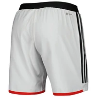 Short adidas FC Dallas 2023 extérieur AEROREADY Authentic pour homme blanc