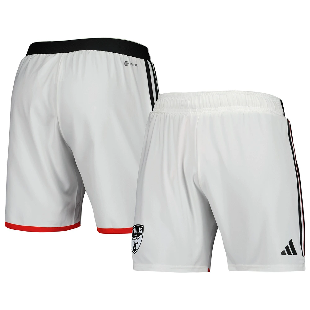 Short adidas FC Dallas 2023 extérieur AEROREADY Authentic pour homme blanc