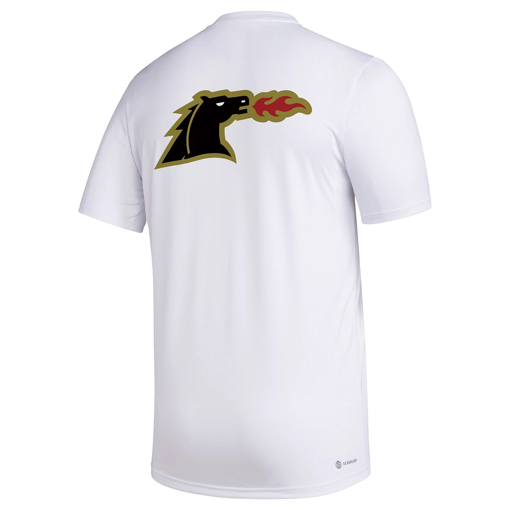 T-shirt adidas FC Dallas Team Jersey Hook AEROREADY blanc pour homme