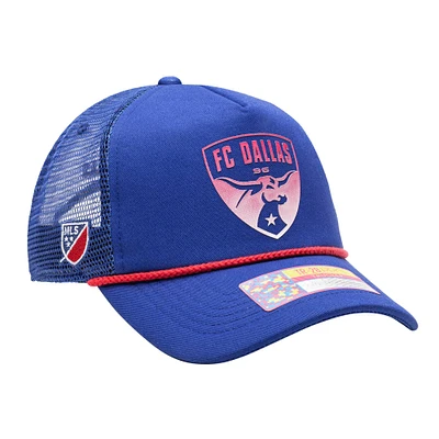 Men's Blue FC Dallas Atmosphere Trucker Adjustable Hat